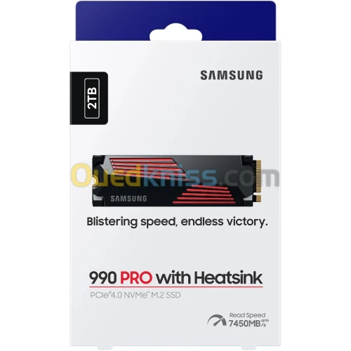 Samsung SSD 990 PRO 2TB PCIE 4.0X4 NVME avec Heatsink -- promotion