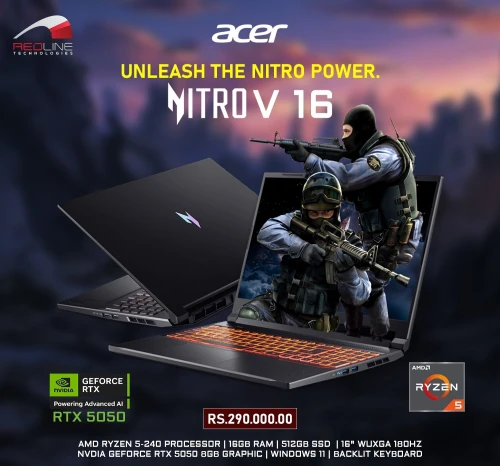 Acer Nitro 2025 RTX 5050 Gaming Laptop - Promotion