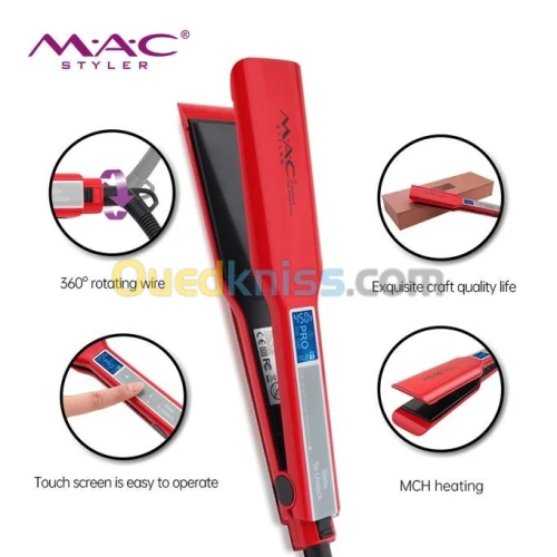 Mac Styler Fer A Lisseur Mc-2028 Rouge