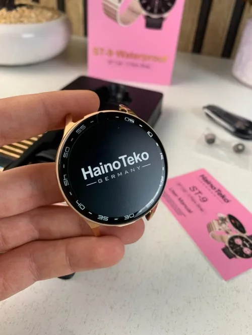 Smartwatch étanche Haino Teko ST-9 avec 3 paires de bracelets et écouteurs intégré ساعة ذكية أصلية