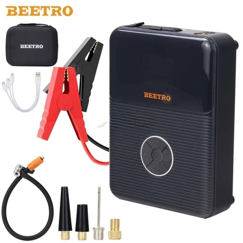 Booster de Batterie 2000A avec Power Bank 21800 mAh et Compresseur 10 Bar