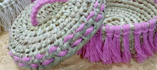 Bombomniere en macramé 