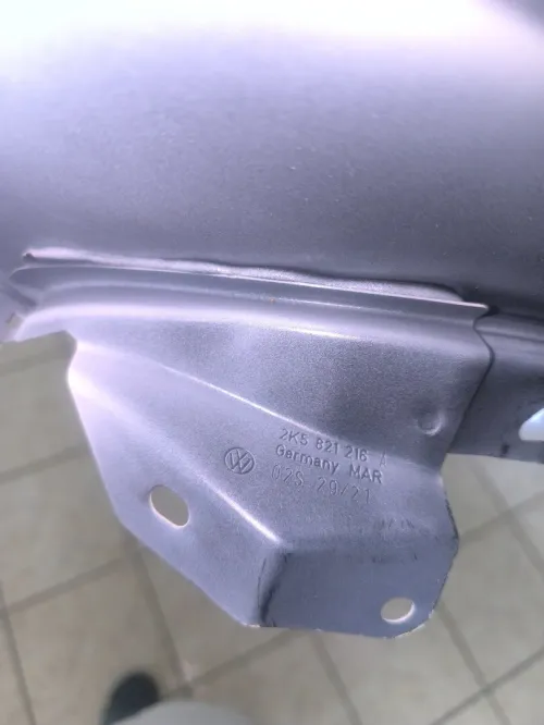 L'aile caddy altrak côté passager d'origine noir mebnter be blanc fi l'europe mgravi vw