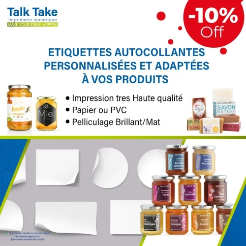 étiquettes autocolantes 