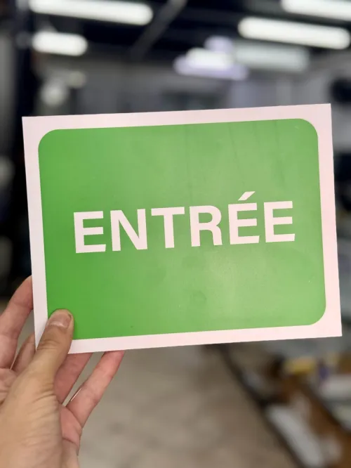 Plaque signalétique  