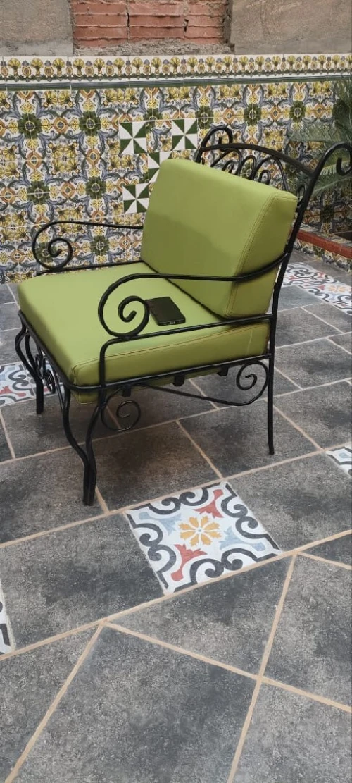 Table Fer forgé+céramique chik