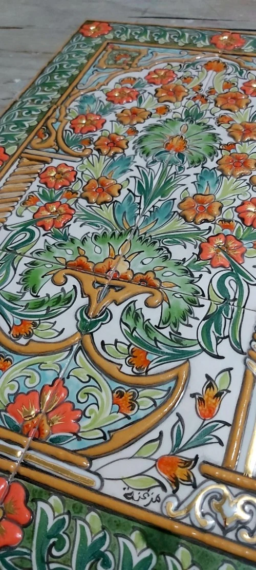 tableau arabesque céramique 