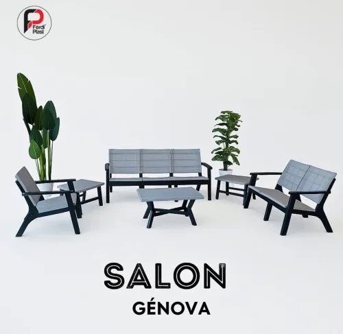 Salon de jardin 6 places en tables 