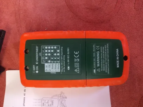 Testeur d'ordre de phase et de rotation moteur