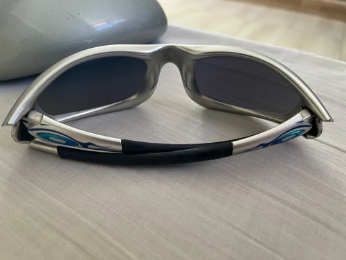 Oakley straight jacket FMJ blue flame