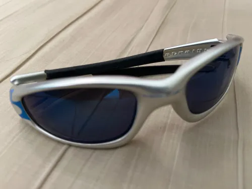 Oakley straight jacket FMJ blue flame