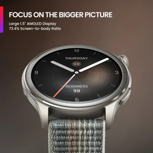 Amazfit Balance 46mm Montre Connectée Écran AMOLED 1.5"