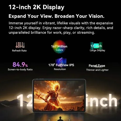 Blackview MEGA 2 - 8GB 256GB 12 pouces 2K 9000mAh