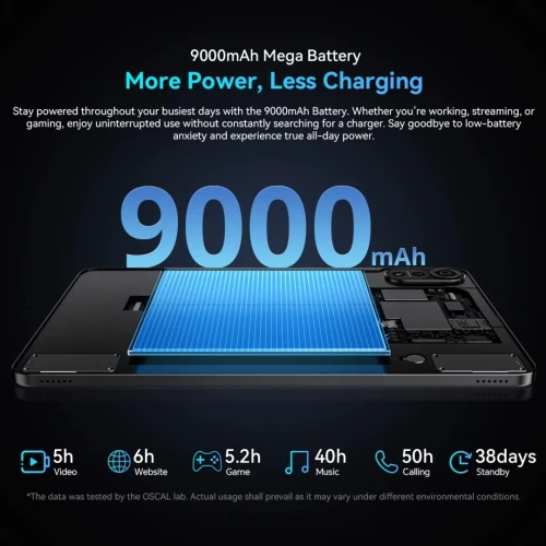 Oscal Pad 100 - Ecran 12 2K 9000mAh 12Go/256Go