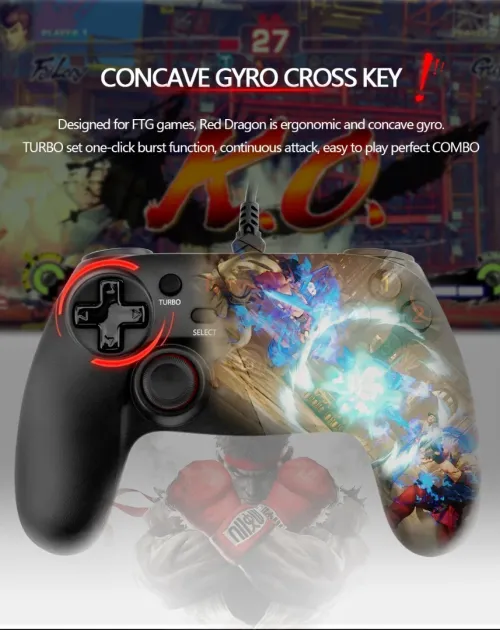 Manette de jeu Redragon Saturn G807 - Windows PC, PS3, Playstation, Android, Xbox 360