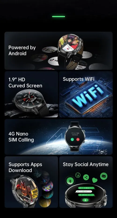 Black Shark Watch X : Montre connectée 4G Wifi Android