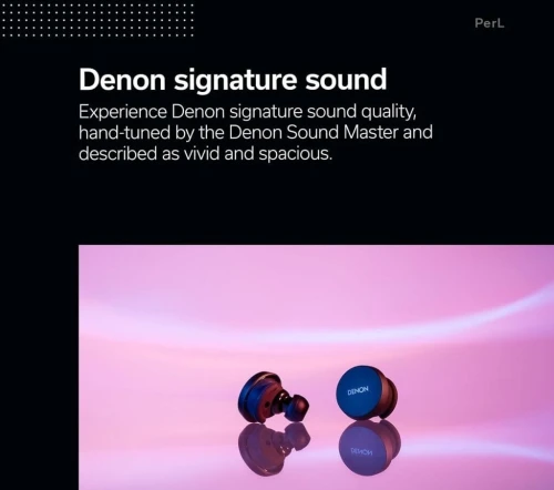 Denon PerL | Son Personnalisé par IA | ANC & IPX4 | Original