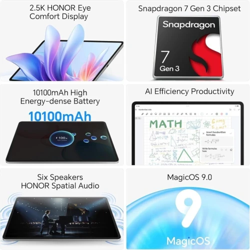 Honor Pad 10 (2025) | 12.1" 120Hz | 8/256Go | + Smart Case Honor Pad 10