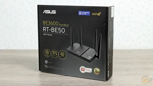 ASUS RT-BE50 - Routeur WiFi 7, Double Bande BE3600, AiMesh, 3 Ports 1G LAN, 1 Port 2,5G WAN
