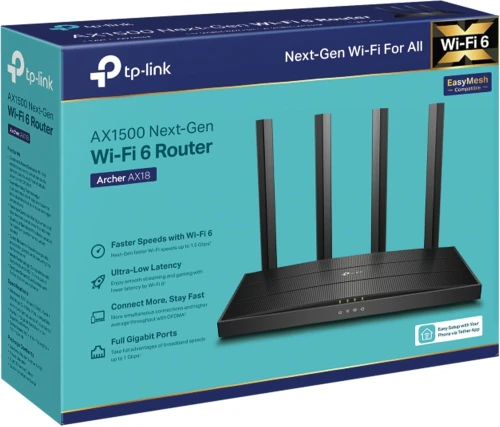 TP-Link Archer AX18 - WiFi 6 - Antivirus intégré