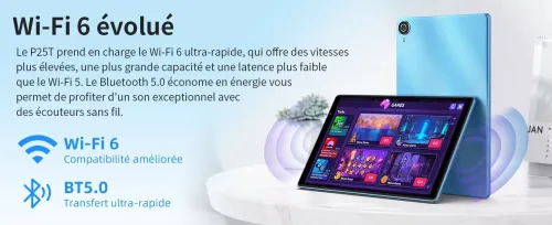 Teclast P25T | WiFi 6 | 4/64Go | Clavier + Pochette Inclus 