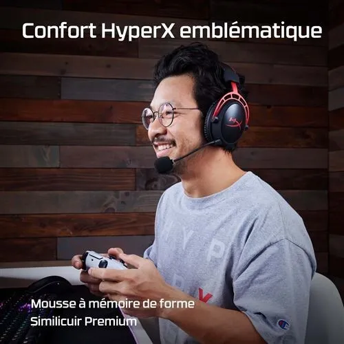 HyperX Cloud Alpha - Casque Gaming Professionnel