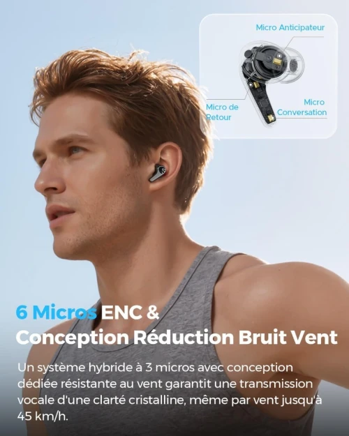 SoundPEATS C30 - ANC -52dB / Hi-Res Audio / 52H Batterie