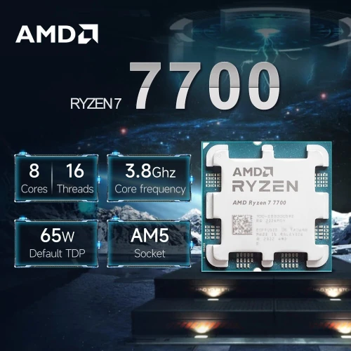 AMD Ryzen 7 7700 - Tray - Processeur 8 Cœurs 16 Threads