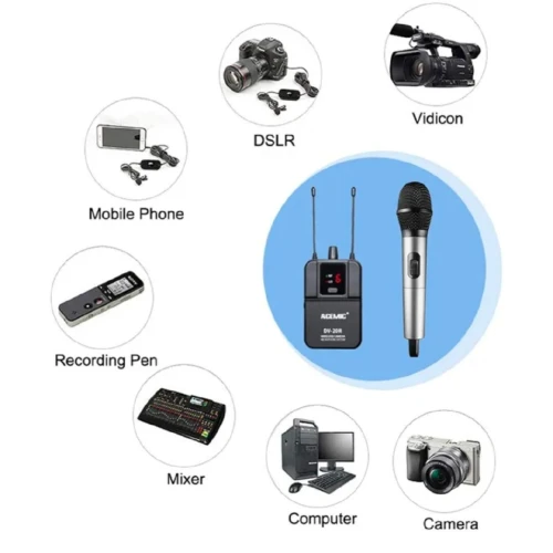 Microphone a main sans fil Acemic DV20H