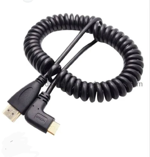 Cable ressort Mini HDMI/HDMI