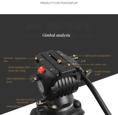 Triepied professionnel 1,80 m