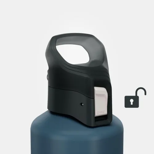 GOURDE RANDONNÉE MH500 BOUCHON OUVERTURE RAPIDE 1 LITRE ALUMINIUM 