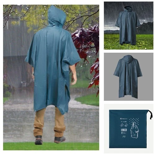 Poncho de pluie de randonnée - FORCLAZ MT 50 - 10L - GRIS - Decathlon 