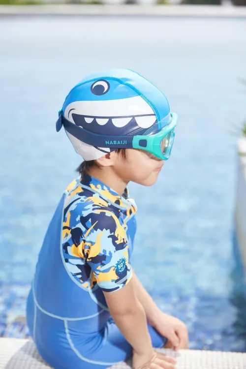 Bonnet Decathlon de Bain Maille Silicone PRINT junior