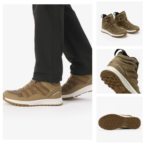 Chaussures de randonnée chaudes et imperméables homme, NH500 Mid noir- decathlon