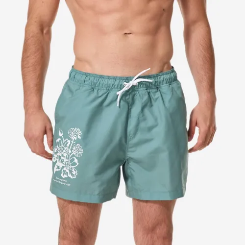 Boardshort surf short de bain court 15" homme, 100 Rad vert