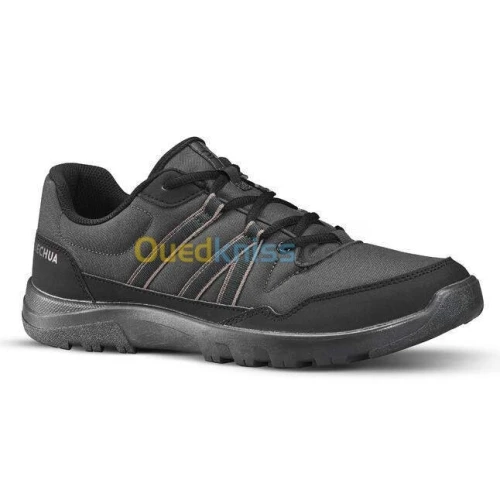 CHAUSSURES DECATHLON DE RANDONNÉE NATURE NH100 HOMME Gris carbone / kaki/ bleu