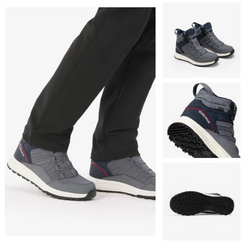 Chaussures de randonnée chaudes et imperméables homme, NH500 Mid noir- decathlon