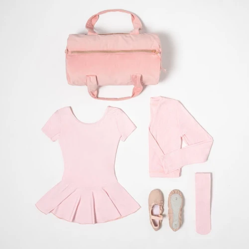 Decathlon Tunique justaucorps à jupette de danse classique Fille - Rose