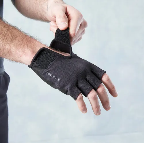 Gants Decathlon musculation 100 noir