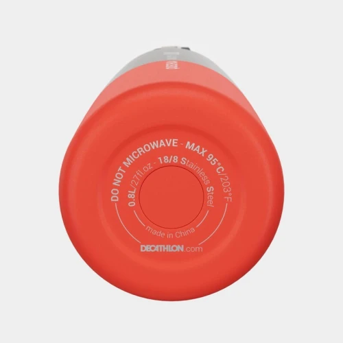 Gourde isotherme inox 0,8L bouchon à ouverture rapide pour la randonnée 