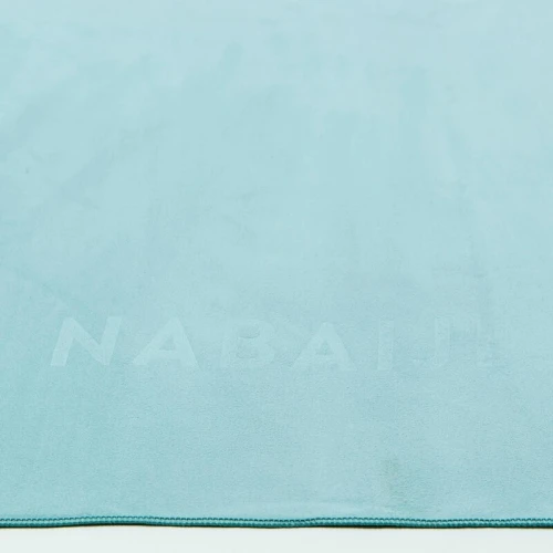 Serviette de bain microfibre bleu taille L 80 x 130 cm