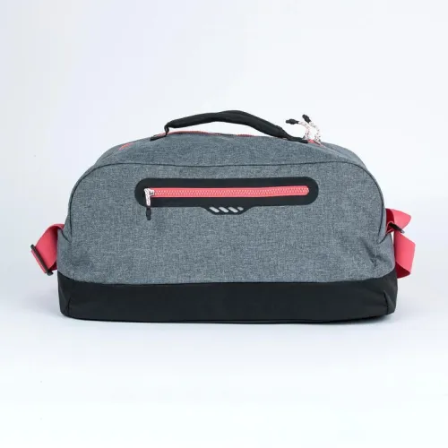 Sac de piscine Duffle bag 27L 3 compartiments, gris rose-bleu noir