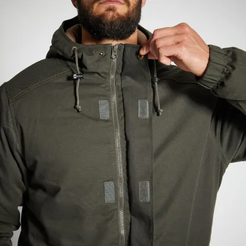 VESTE CHASSE CHAUDE VERTE 100 decathlon