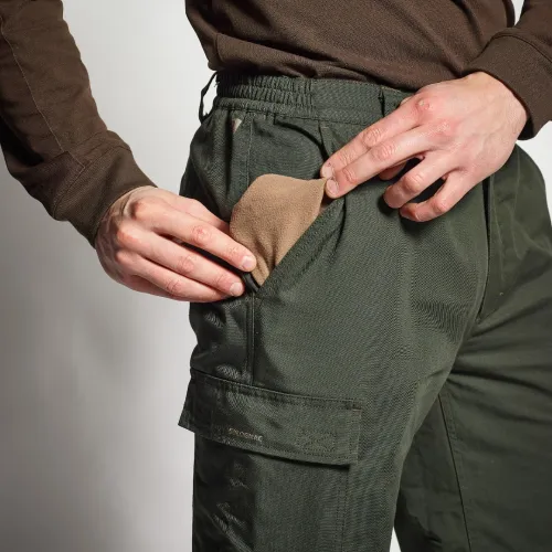 PANTALON DECATHLON CHASSE CHAUD VERT 100