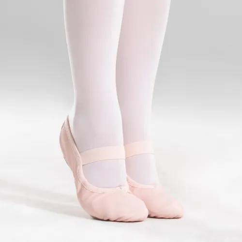 Demi-pointes Decathlon danse classique débutant - cuir semelle entière rose