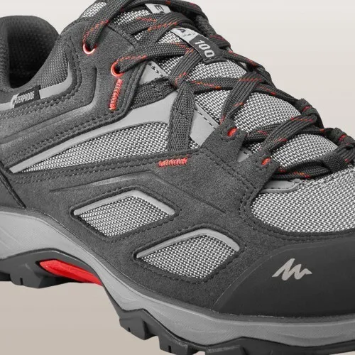 Chaussures imperméables de randonnée montagne - MH100 Gris - Homme decathlon