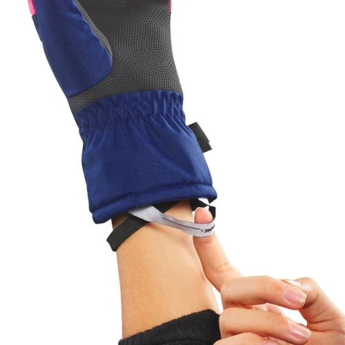 GANTS DECATHLON DE SKI ENFANT CHAUDS ET IMPERMEABLES - 100 NOIRS