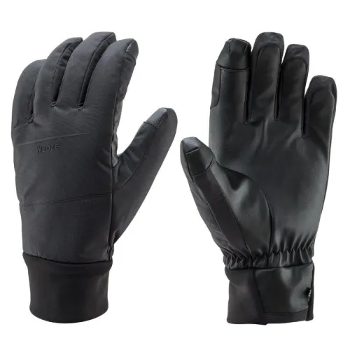 Gants de ski 100 noir adulte femme / homme