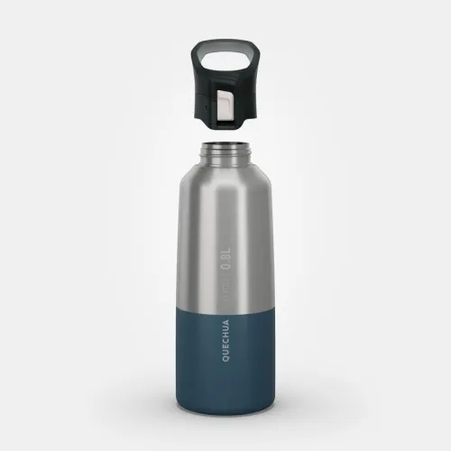 Gourde isotherme inox 0,8L bouchon à ouverture rapide pour la randonnée 